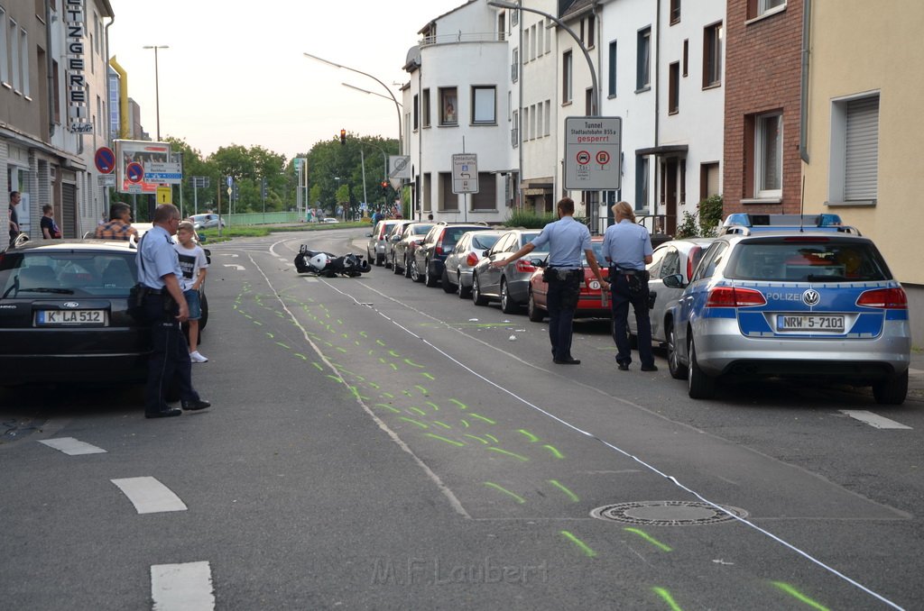 VU Alleinunfall Krad Koeln Kalk Buchforststr P55.JPG - Miklos Laubert